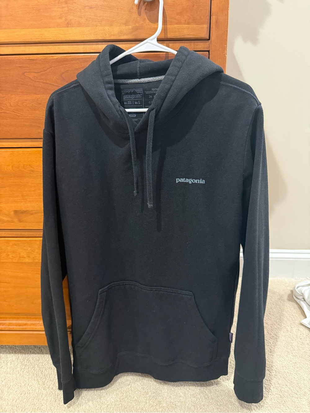 Patagonia Black Pullover Hooded Sweatshirt